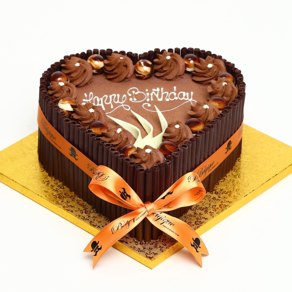 Heart-shaped Chocolate Cake - Buy Any Cake Online
