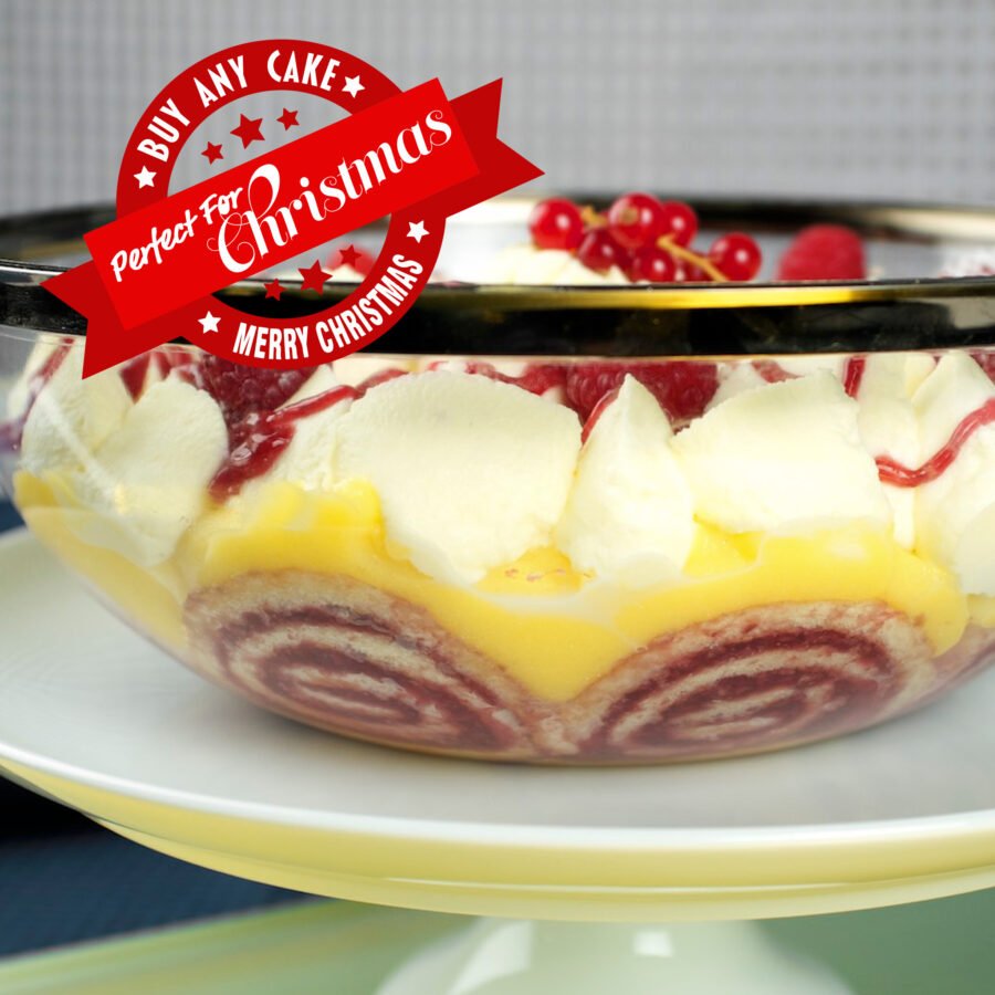 Raspberry Triffle Bowl