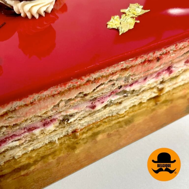 Hazelnut & Raspberry Christmas Cake